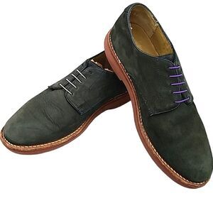 Brooks Brothers Classic Bucks NuBuck Oxford Shoes -Dark Green, Men's - SZ 9.5D